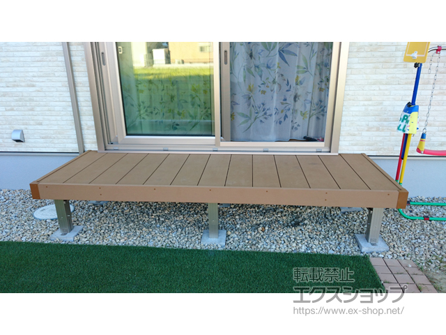 三重県四日市市ののウッドデッキ リウッドデッキ 200 施工例