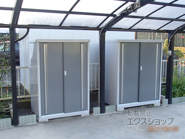 栃木県さくら市のの物置・屋外倉庫 シンプリー 一般型 1320×905×1603 MJX-139D-PG 施工例