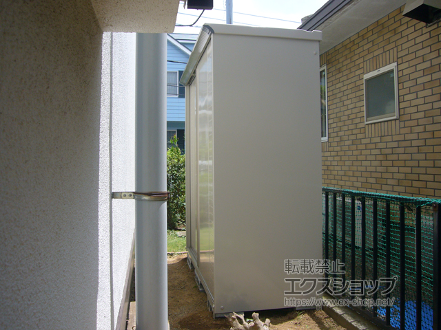 東京都町田市のの物置・屋外倉庫 グランプレステージジャンプ 1879×750×1900 GP-197A-F-MW 施工例