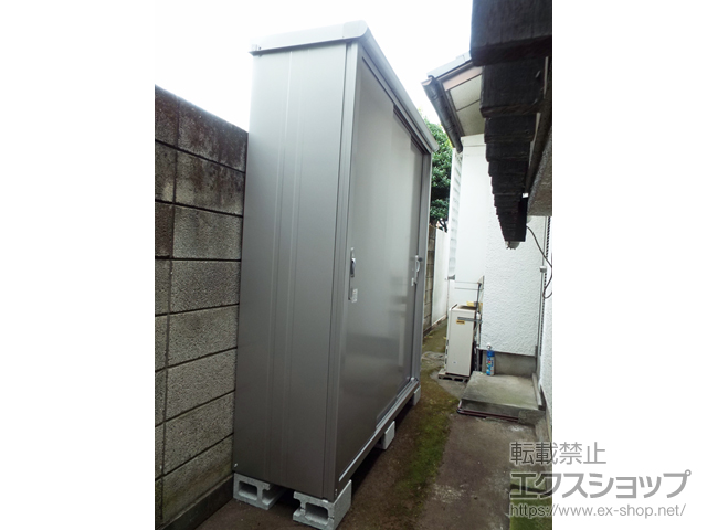 東京都大田区のの物置・屋外倉庫 エスモ 一般型 1650×520×1959 ESE-1605A-SS 施工例