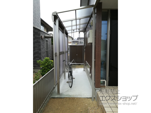 福岡県古賀市ののテラス屋根 ヴェクターテラス F型 テラスタイプ 単体 積雪〜20cm対応 施工例