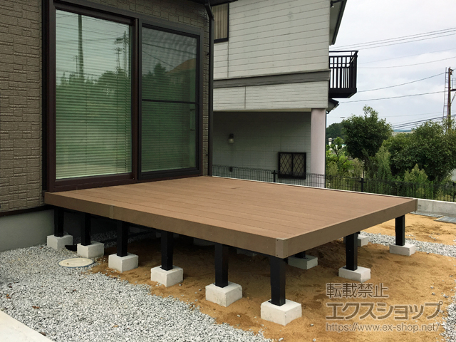 福島県双葉郡富岡町ののウッドデッキ リウッドデッキ 200 施工例