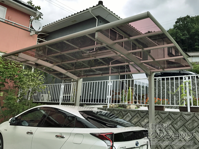 岡山県新見市ののカーポート レイナポートグラン　積雪〜20cm対応 施工例