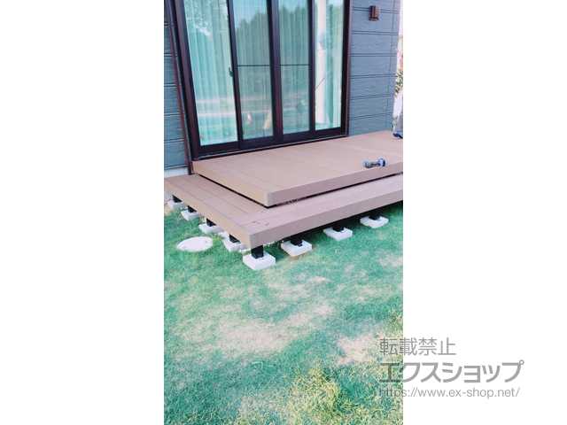 茨城県つくば市ののウッドデッキ リウッドデッキ 200 施工例