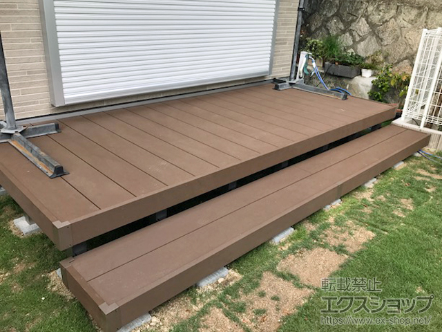 兵庫県西宮市ののウッドデッキ リウッドデッキ 200 施工例