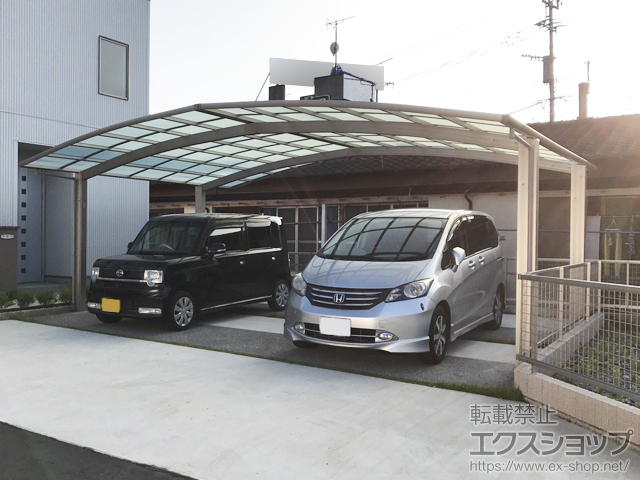 長崎県諫早市ののカーポート レイナトリプルポートグラン　積雪〜20cm対応 施工例