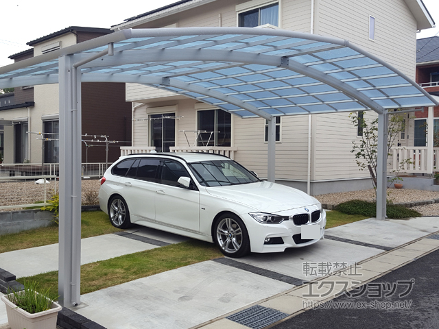 三重県伊勢市ののカーポート レイナトリプルポートグラン　積雪〜20cm対応 施工例