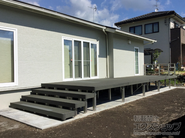 長野県北佐久郡軽井沢町ののウッドデッキ リウッドデッキ 200 施工例