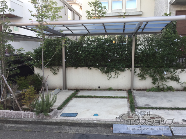 神奈川県横浜市ののカーポート フーゴA (アーチスタイル) 積雪〜20cm対応 施工例