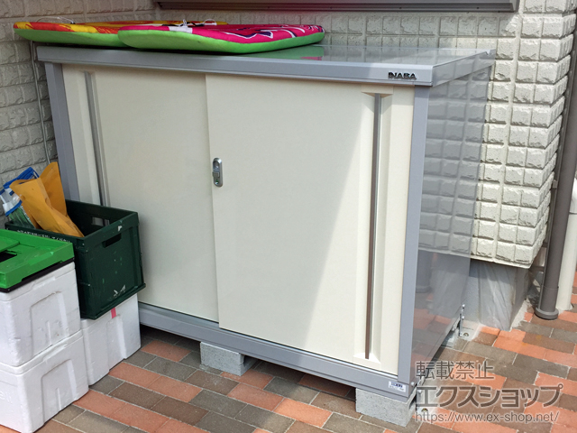 埼玉県川口市のの物置・屋外倉庫 シンプリー 一般型 ( MJX-157B-FW) 施工例