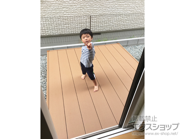 兵庫県宝塚市ののウッドデッキ リウッドデッキ 200 施工例
