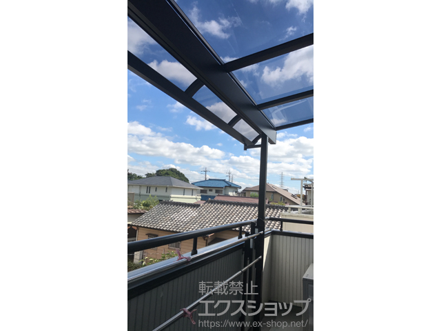 千葉県千葉市ののバルコニー・ベランダ屋根 スピーネ R型 1500 屋根タイプ 単体 積雪〜50cm対応 施工例