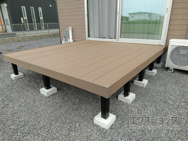 群馬県みどり市ののウッドデッキ リウッドデッキ 200 施工例