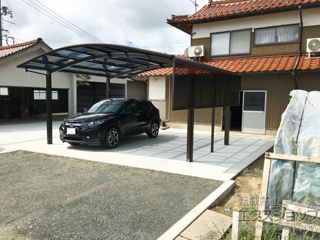 島根県出雲市ののカーポート レイナツインポートグラン　積雪〜20cm対応 施工例