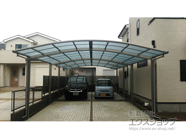 愛知県春日井市ののカーポート レイナツインポートグラン たて並列セット　積雪〜20cm対応 施工例