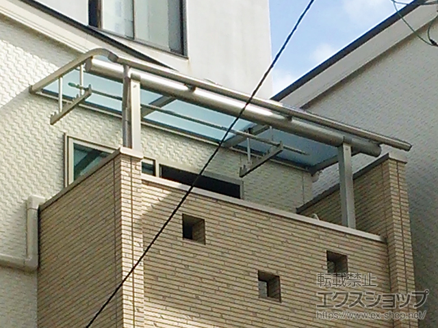 大阪府大阪市ののバルコニー・ベランダ屋根 ヴェクターテラス R型 屋根タイプ 単体 積雪〜20cm対応 施工例