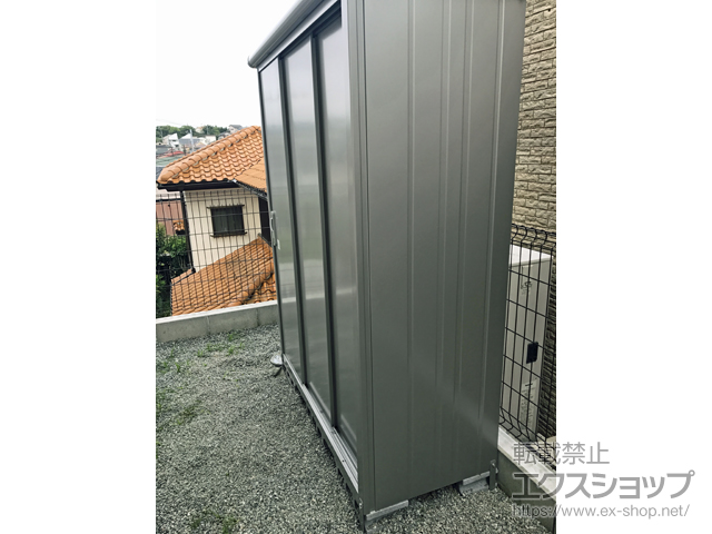 神奈川県藤沢市のの物置・屋外倉庫 エスモ 一般型 1497×650×1959 ESE-1506A-SS 施工例