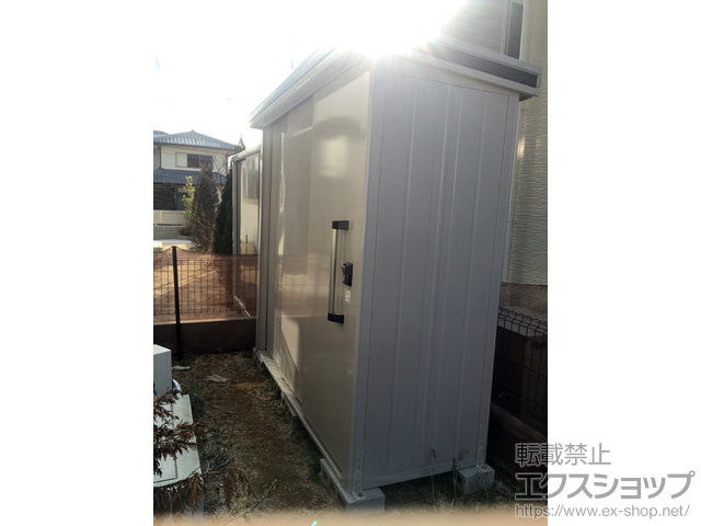 広島県広島市のの物置・屋外倉庫 エルモ 一般型 2220×820×2122 LMD-2208-CB 施工例