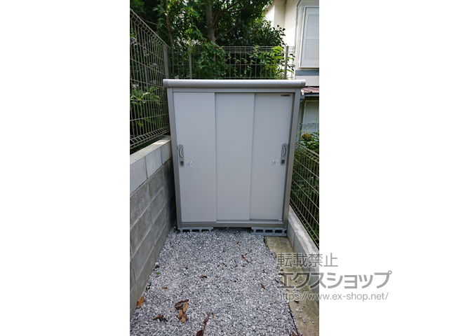 神奈川県鎌倉市のの物置・屋外倉庫 エスモ 一般型 1200×520×1501 ESE-1205E-PW 施工例