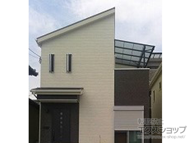 福岡県太宰府市ののバルコニー・ベランダ屋根 スピーネ F型 屋根タイプ 単体 積雪〜20cm対応 施工例