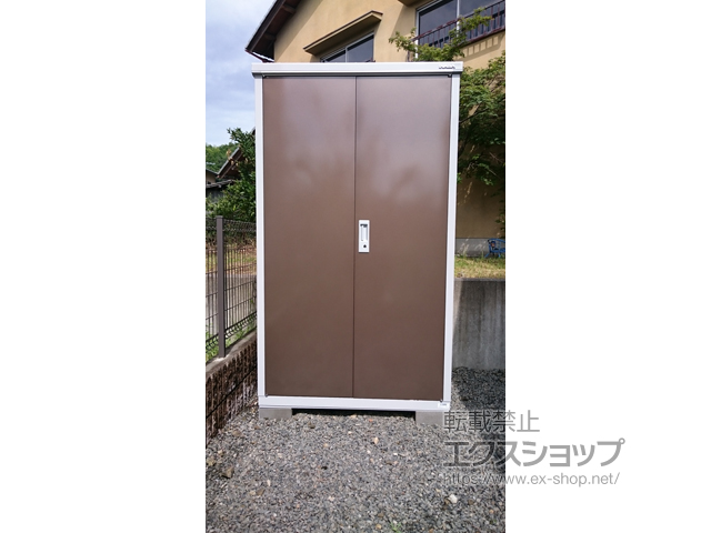 京都府南丹市のの物置・屋外倉庫 アイビーストッカー 1100×905×1903 BJX-119E-TB 施工例