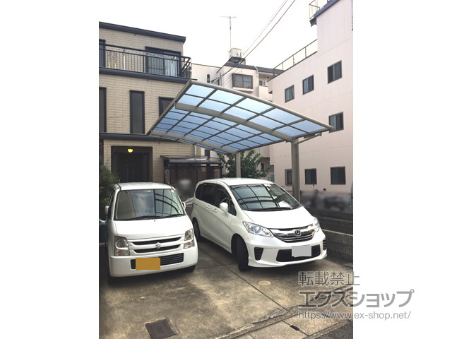 京都府京都市ののカーポート ネスカR (ラウンドスタイル) 積雪〜20cm対応 施工例