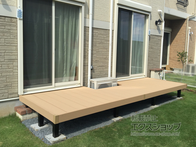 埼玉県三郷市ののウッドデッキ リウッドデッキ 200 施工例