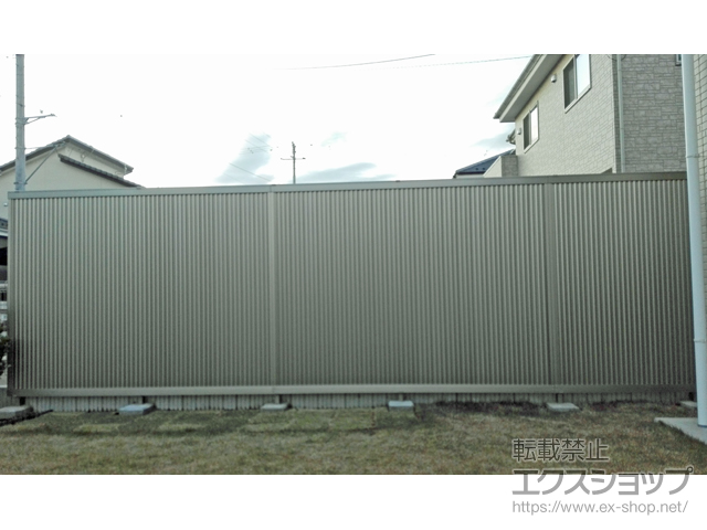 茨城県牛久市ののフェンス・柵 ハイスクリーンフェンスC型 フリーポールタイプ 施工例