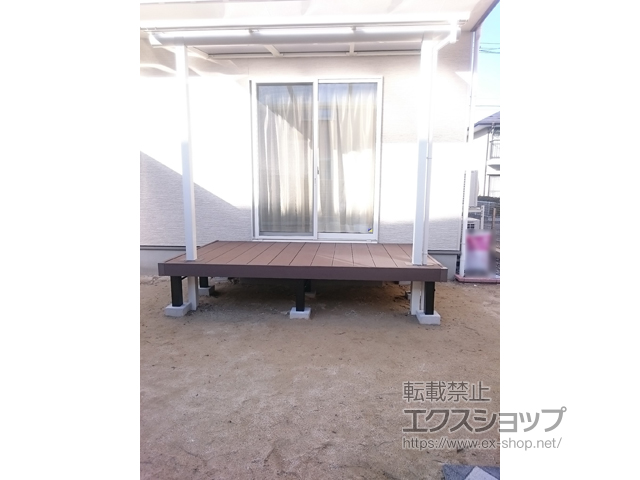 福島県郡山市ののウッドデッキ リウッドデッキ 200 施工例