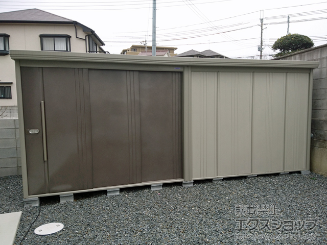 大阪府富田林市のの物置・屋外倉庫 Mr.ストックマンダンディ 一般型 5079×1922×2110 ND-5019-B 施工例