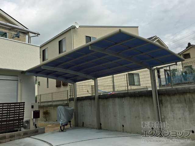 奈良県北葛城郡王寺町ののカーポート レイナポートグラン 延長　積雪〜20cm対応 施工例