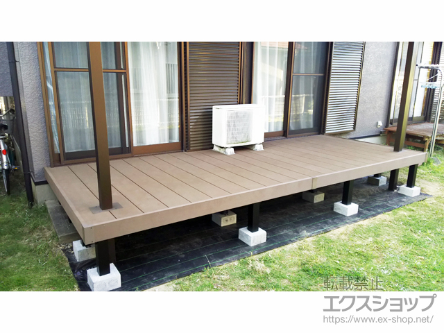 佐賀県三養基郡基山町ののウッドデッキ リウッドデッキ 200 施工例