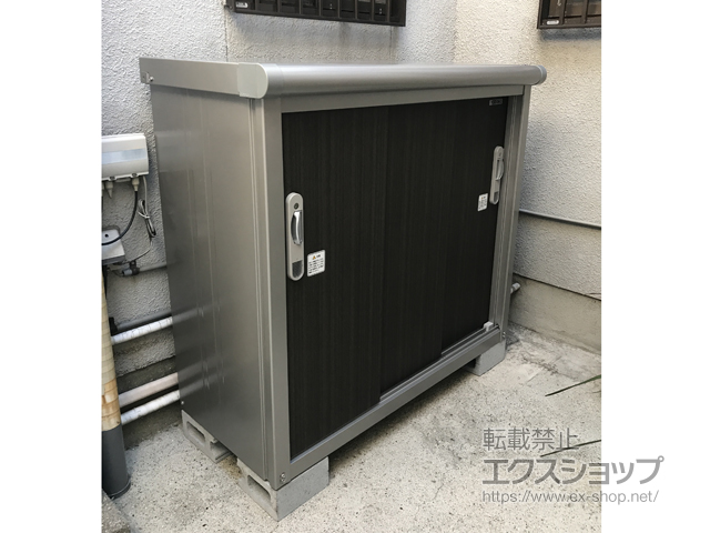 大阪府堺市のの物置・屋外倉庫 エスモ 一般型 1200×520×1101 ESE-1205Y-DW 施工例