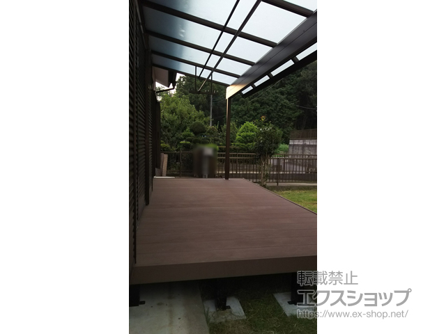 茨城県稲敷市ののウッドデッキ リウッドデッキ 200 施工例