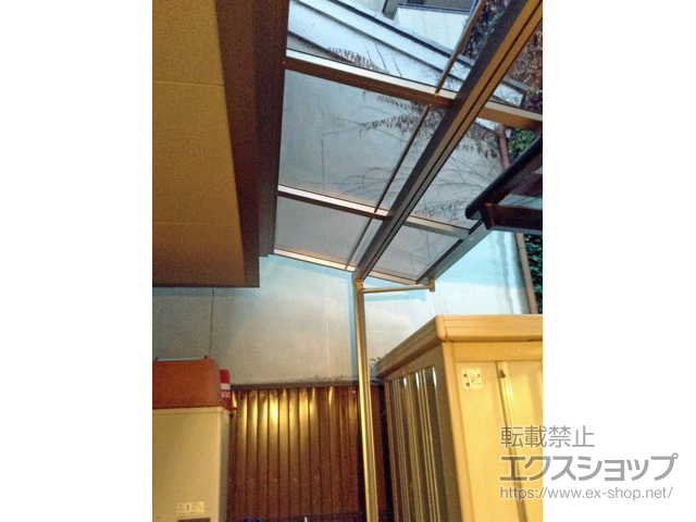 京都府京都市ののテラス屋根 スピーネ F型 テラスタイプ 単体 積雪〜20cm対応 施工例