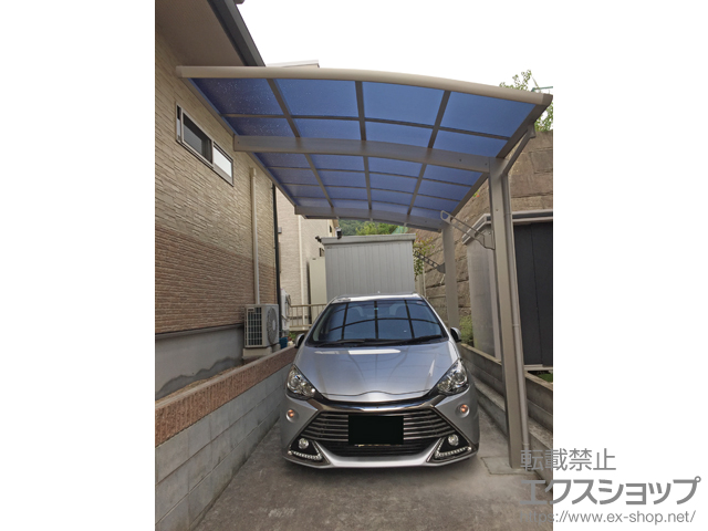 岡山県岡山市ののカーポート レイナポートグラン　積雪〜20cm対応 施工例