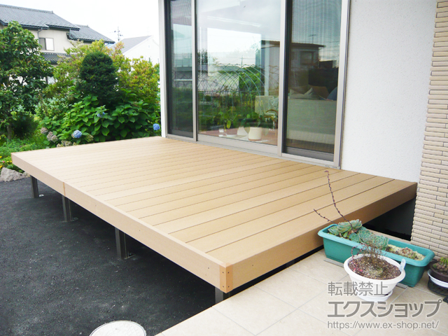 岩手県盛岡市ののウッドデッキ 樹ら楽ステージ 施工例