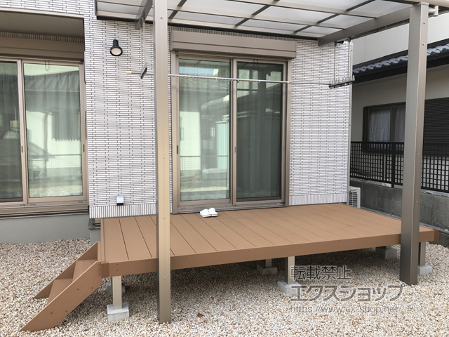 三重県津市ののウッドデッキ マージウッドデッキ 施工例