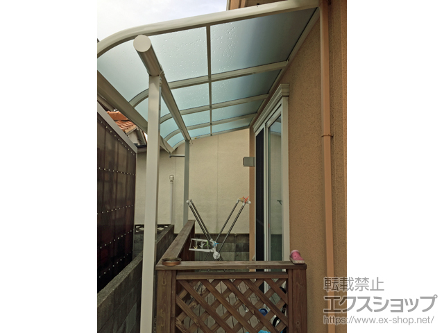 兵庫県加古川市ののテラス屋根 ヴェクターテラス R型 テラスタイプ 単体 積雪〜20cm対応 施工例