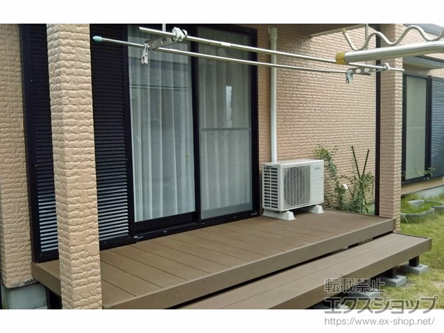 茨城県取手市ののウッドデッキ リウッドデッキ 200 施工例