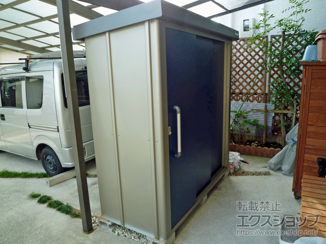 大阪府堺市のの物置・屋外倉庫 エスケーエイト SK8-50 一般型 1800×800×1940 SK8-50-SB 施工例