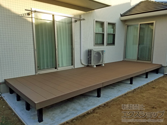 茨城県潮来市ののウッドデッキ リウッドデッキ 200 施工例