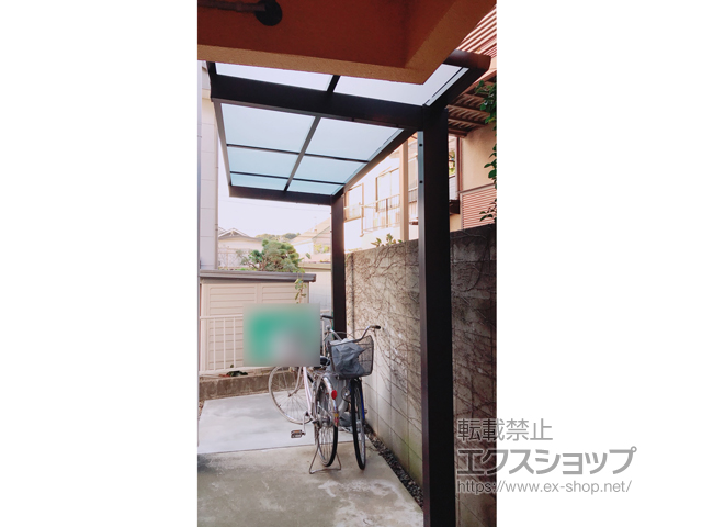 千葉県流山市ののテラス屋根 レボリューD テラスタイプ 単体 積雪〜20cm対応 施工例