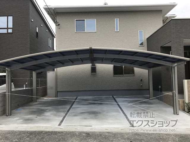 福岡県筑後市ののカーポート レイナトリプルポートグラン　積雪〜20cm対応 施工例