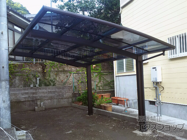 鹿児島県霧島市ののカーポート プレシオスポート 積雪〜20cm対応 施工例