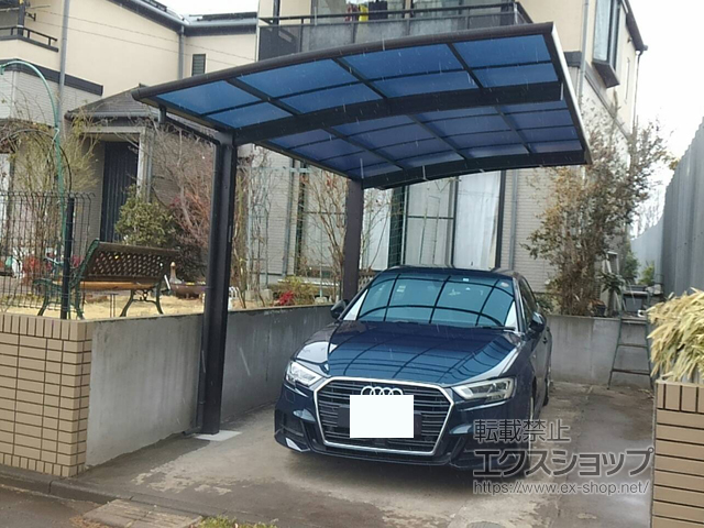 埼玉県所沢市ののカーポート プレシオスポート 積雪〜20cm対応 施工例