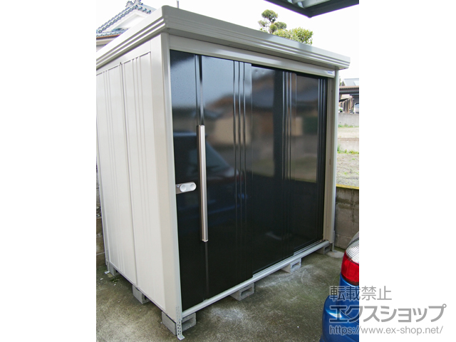 鹿児島県指宿市のの物置・屋外倉庫 Mr.ストックマンダンディ 一般型 2200×1406×2110 ND-2214-K 施工例