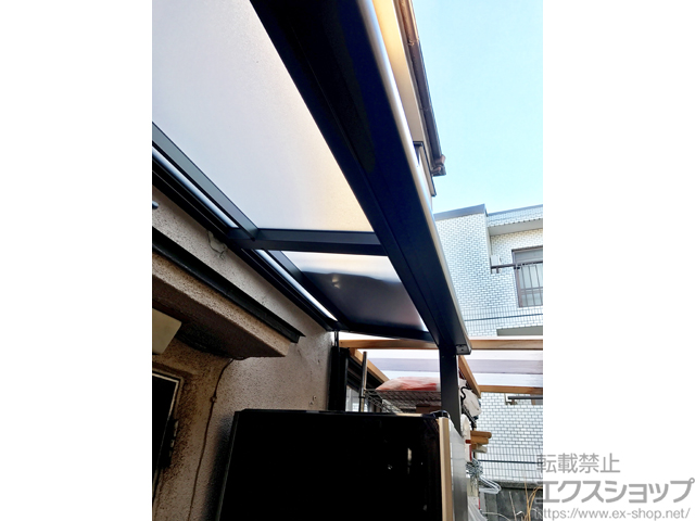 東京都杉並区ののテラス屋根 スピーネ F型 テラスタイプ 単体 積雪〜20cm対応 施工例