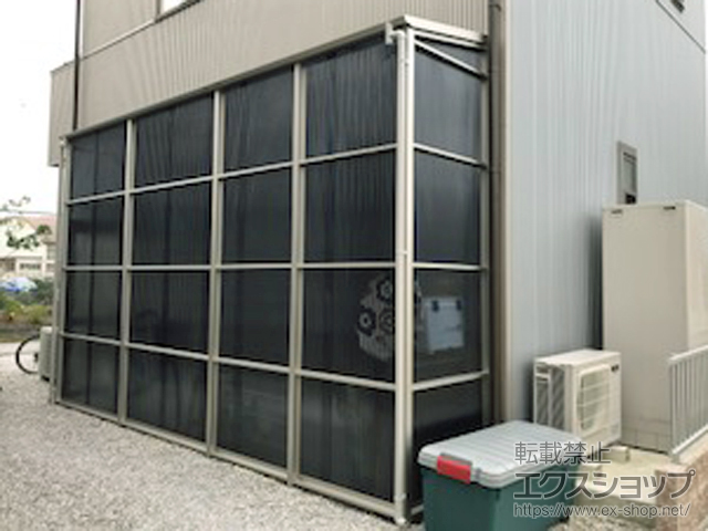 滋賀県長浜市ののストックヤード ストックヤードII 片側ドア付きタイプ 積雪〜50cm対応 施工例