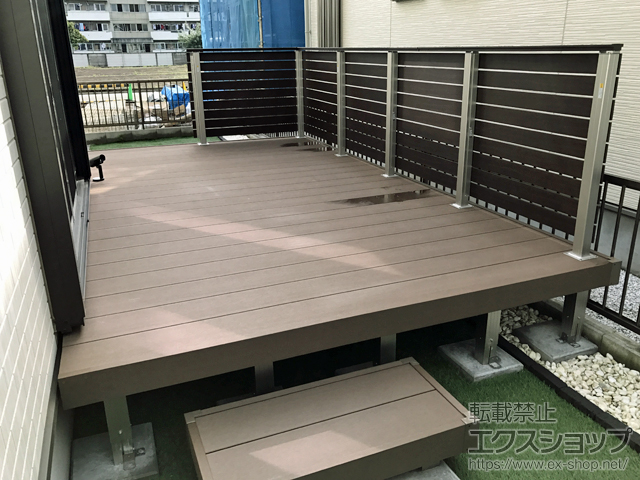 東京都小平市ののウッドデッキ リウッドデッキ 200 施工例